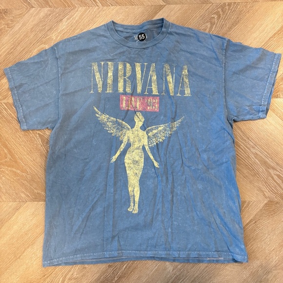 XL - Blue Nirvana Graphic T-Shirt - Picture 1 of 4